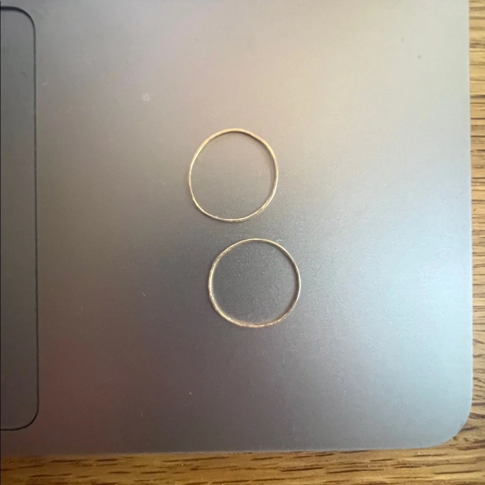 2 Catbird Threadbare Stacking Rings - Picture 3 of 3